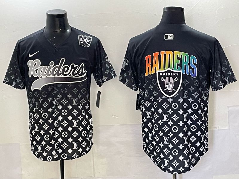Men 2025 Oakland Raiders Blank Black Nike Limited NFL Jersey 08